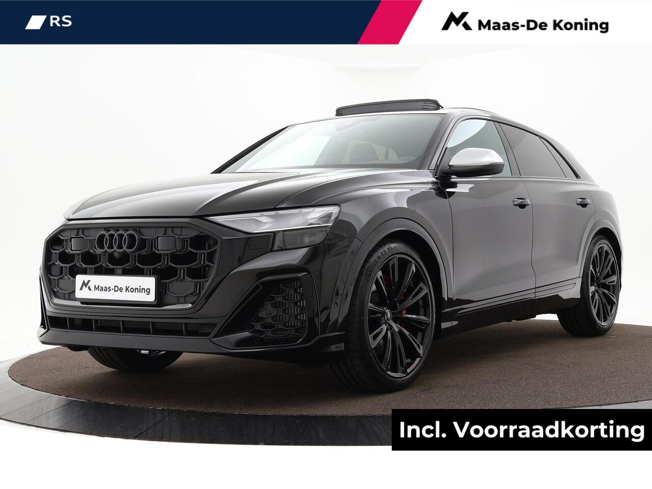 Audi SQ8 4.0 TFSI quattro 507 PK · HD-matrix + laser koplampen · Panoramadak · Audi exclusive Alcantara · Sportstoelen plus rood stiksel