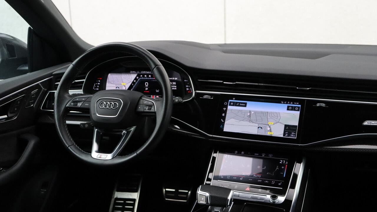 Audi SQ8 4.0 TFSI Quattro | Massage | B&O | Head-up | Panoramadak | Stoelventilatie | Carbon | Soft-Close | Trekhaak
