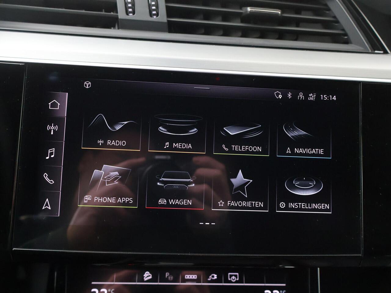 Audi e-tron S quattro 95 kWh | 503 PK | SoH 100% | Trekhaak | S Line | half lederen bekleding | Lichtmetalen velgen 20"|