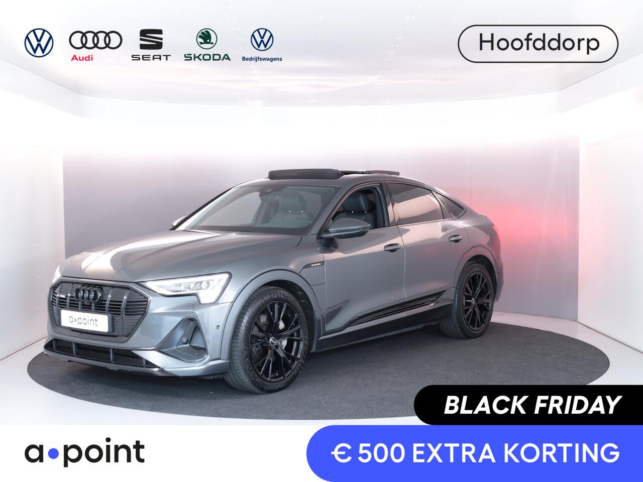 Audi e-tron Sportback 55 quattro S edition 95 kWh 408pk | Panoramadak | Afneembare trekhaak | Matrix Led koplampen | Parkeer camera achter