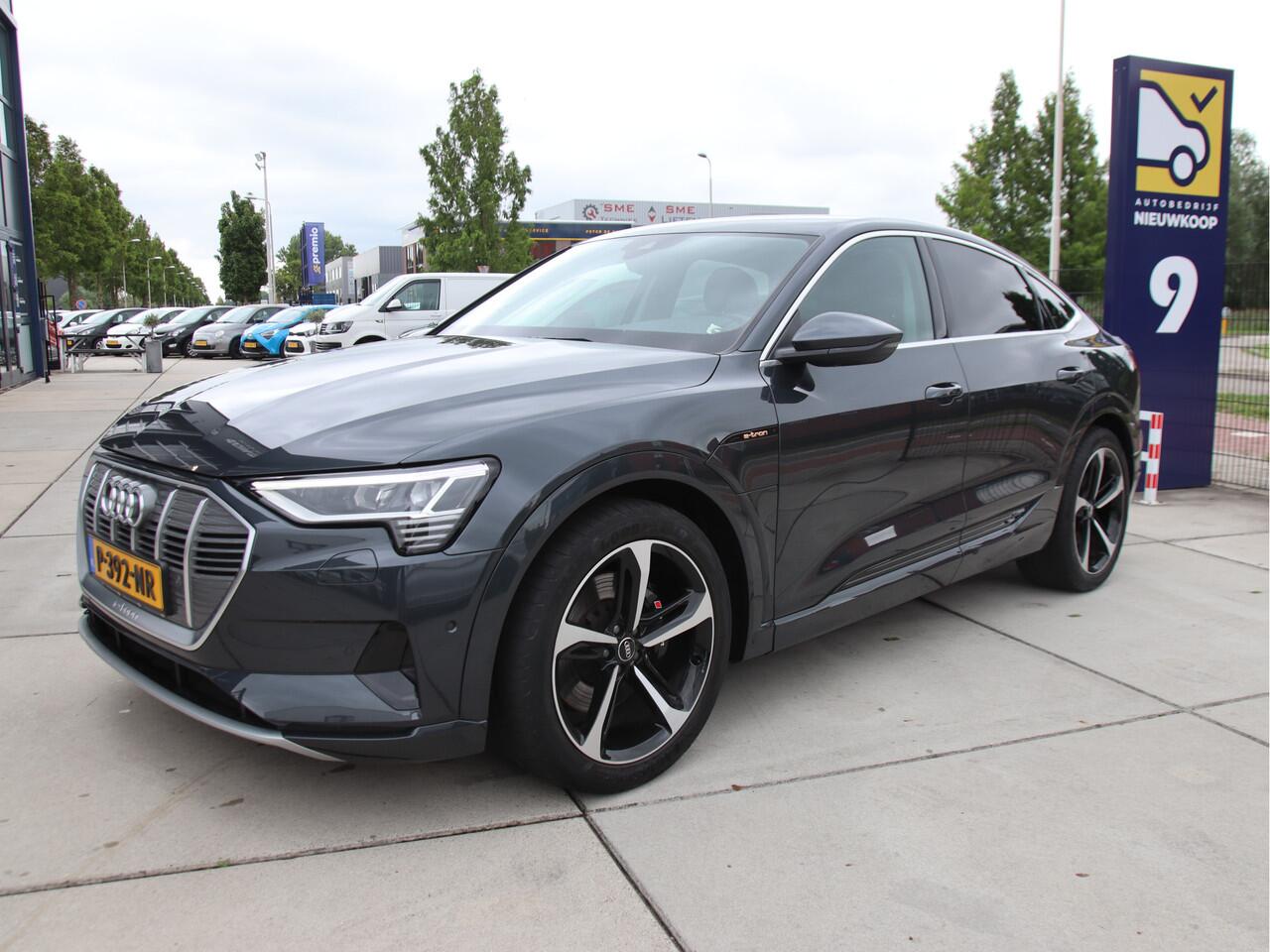 Audi e-tron Sportback 55 quattro Advanced ed. Plus 95 kWh Leder, 1e eig, NL auto, NIEUW!! Aanbieding!
