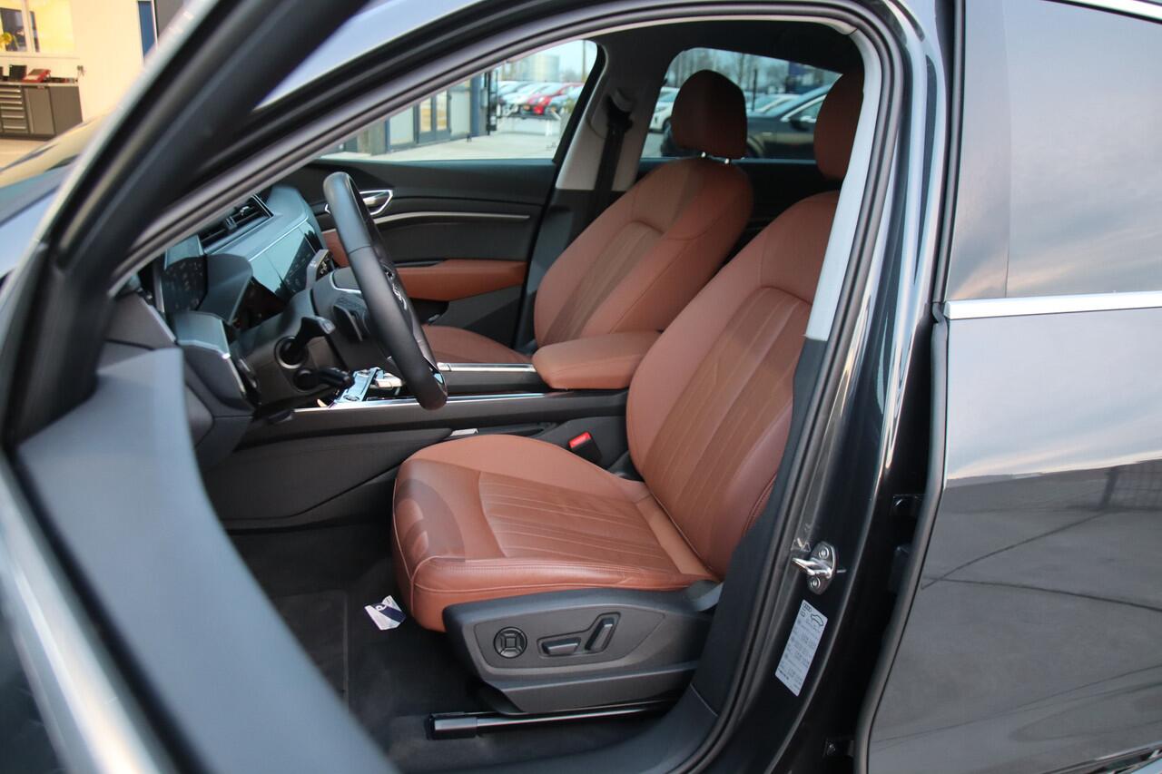 Audi e-tron Sportback 55 quattro Advanced ed. Plus 95 kWh Leder, 1e eig, NL auto, NIEUW!! Aanbieding!