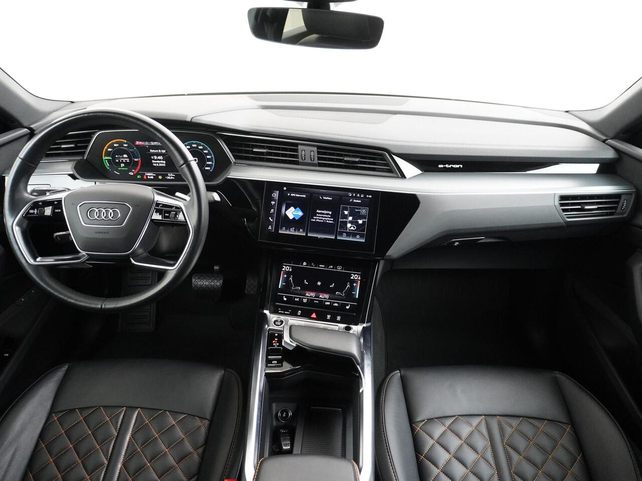 Audi e-tron Sportback 55 quattro Advanced edition 95 kWh 100% SOH | RIJKLAARPRIJS INCL. 12MND BOVAG | CAMERA | LEDER