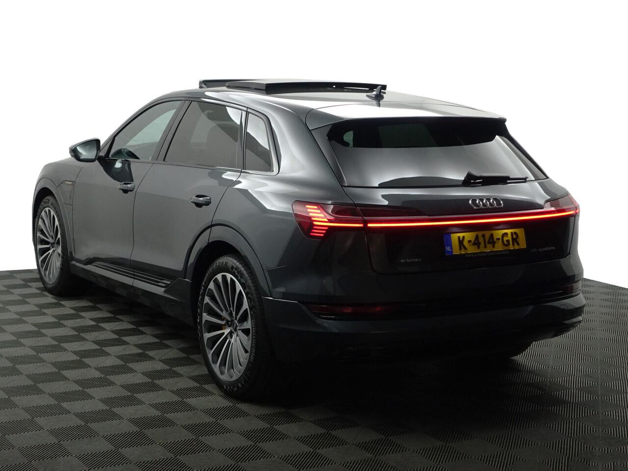Audi e-tron 55 quattro Business edition Plus 95 kWh 2x Laadpoort, Panoramadak, Memory, Carplay, Leder Sport Interieur, Sfeerverlichting