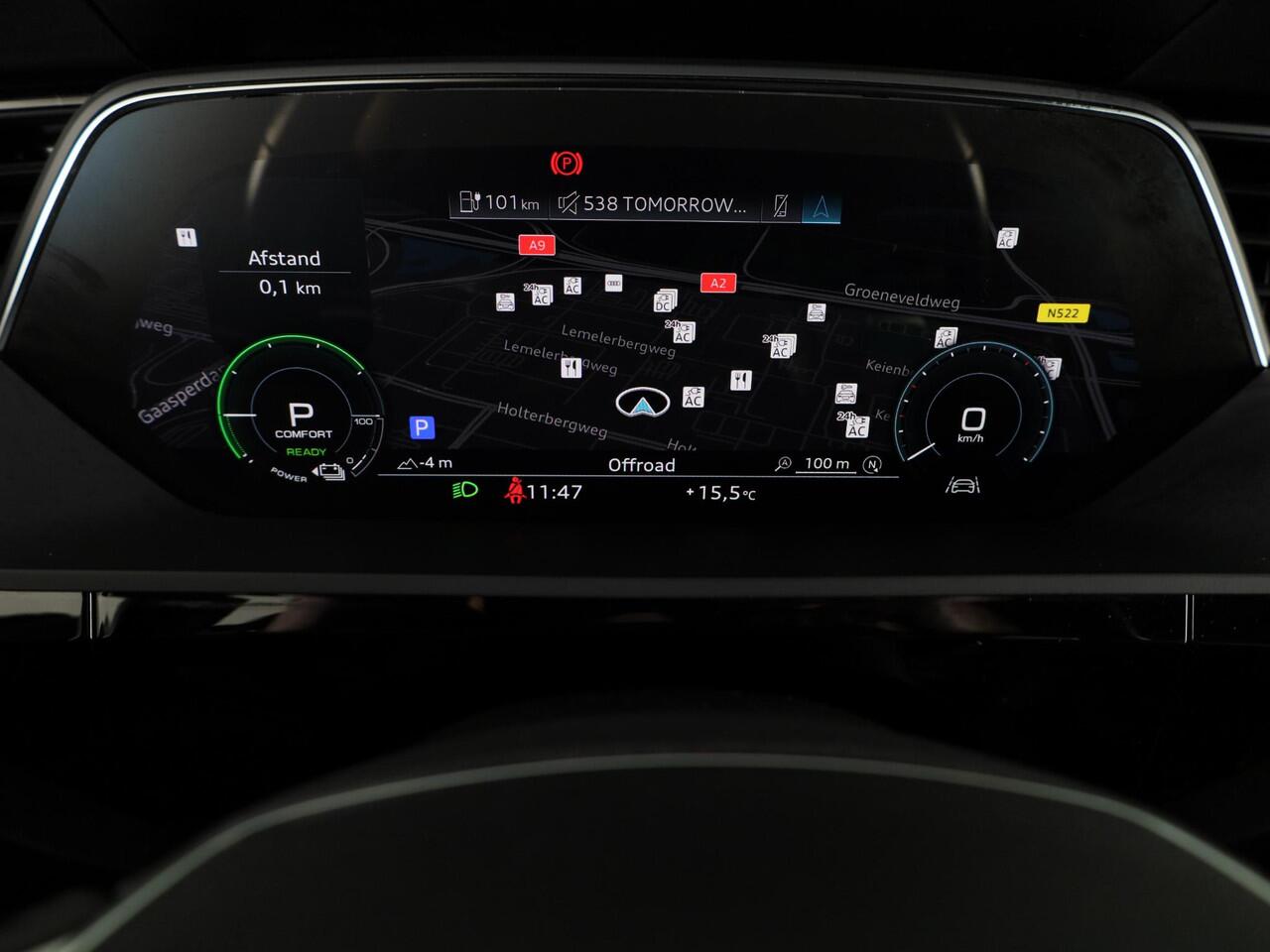 Audi e-tron 50 quattro edition 71 kWh 313 pk | SoH 99% | Navigatie | Trekhaak (afneembaar) | Parkeersensoren | Luchtvering |