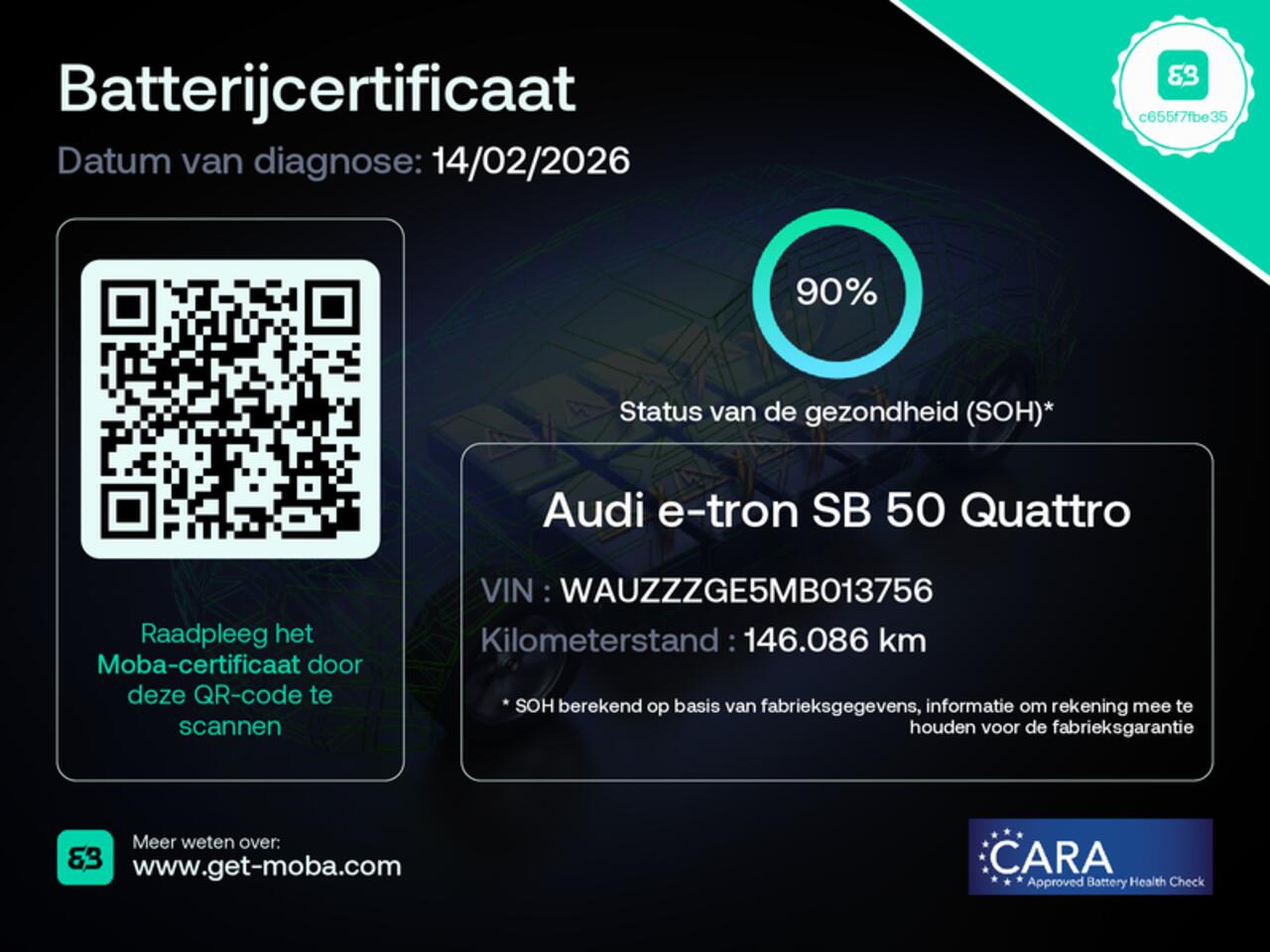 Audi e-tron Sportback 50 Quattro Business Edition 71 kWh 313PK | NL AUTO+NAP+1E Eigenaar | SOH 90% | Memory | Trekhaak | Garantie