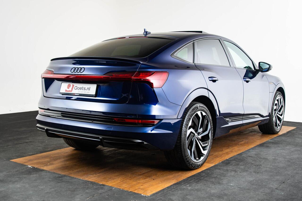 Audi e-tron Sportback 50 quattro S edition 71 kWh Panoramadak - S Sportstoelen - Stoelverwarming voor - B&O - Assistentiepakket Tour - Achterruitrijcamera - interieurvoorverwarming - elektrisch verstelbare bestuurderstoel -