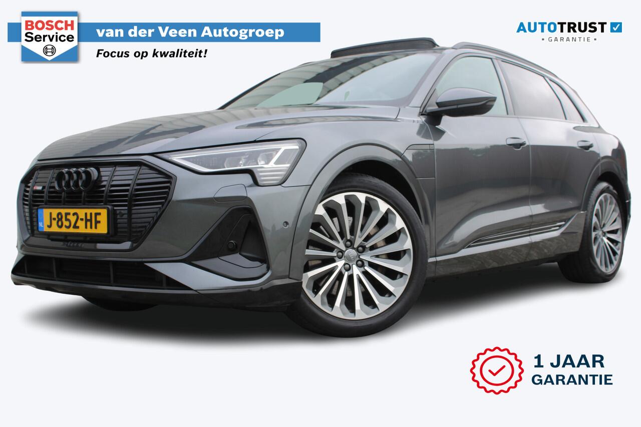 Audi e-tron 55 quattro S-line 95 kWh | Incl. 12 maanden garantie | Schuif/kantel dak | Trekhaak | Adaptieve cruise control | Climate control | Stoelverwarming | Parkeercamera | Memory seat |