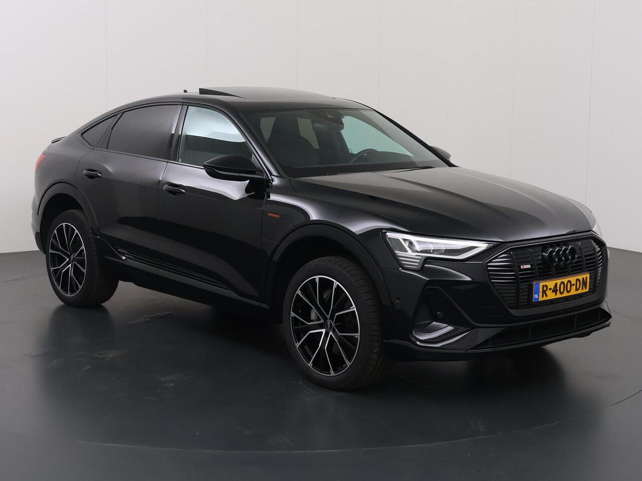 Audi e-tron Sportback 55 quattro S Line 95 kWh | SOH 97,6% | Panoramadak | Digitaal Dashboard | Sportstoelen Ele.verstelbaar + Geheugen | HUD | 360 Camera | DAB | Adaptieve Cruise Control | Ele. kofferdeksel |