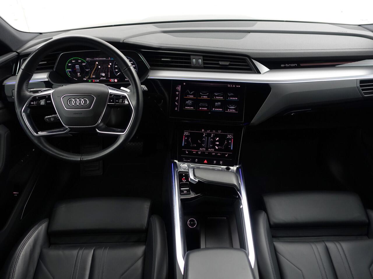 Audi e-tron e-tron 55 quattro advanced 95 kWh- Bang Olufsen, 2x Laadpoort, Camera Spiegels, 360 Camera, Panoramadak