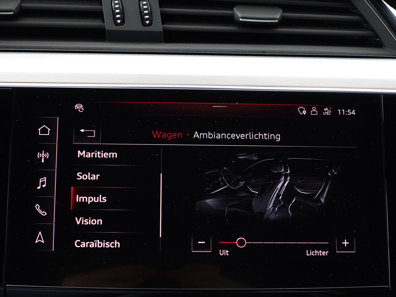 Audi e-tron e-tron 55 quattro S advanced 95 kWh Bang Olufsen, Camera Spiegels, 360 Camera, Sfeerverlichting, Luchtvering