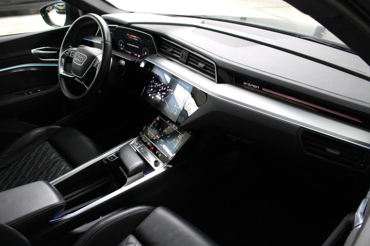 Audi e-tron Sportback 55 quattro 408 PK S-Line 95 kWh Panoramadak | Trekhaak | Leder | El. stoelverstelling | B&O Audio | 92% SoH