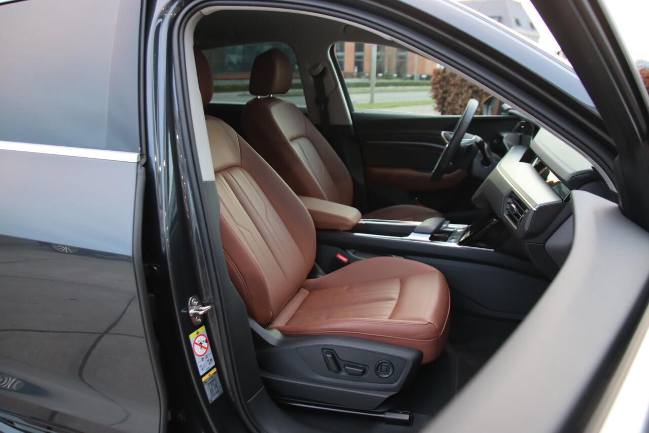 Audi e-tron Sportback 55 quattro Advanced ed. Plus 95 kWh Leder, 1e eig, NL auto, NIEUW!! Aanbieding!