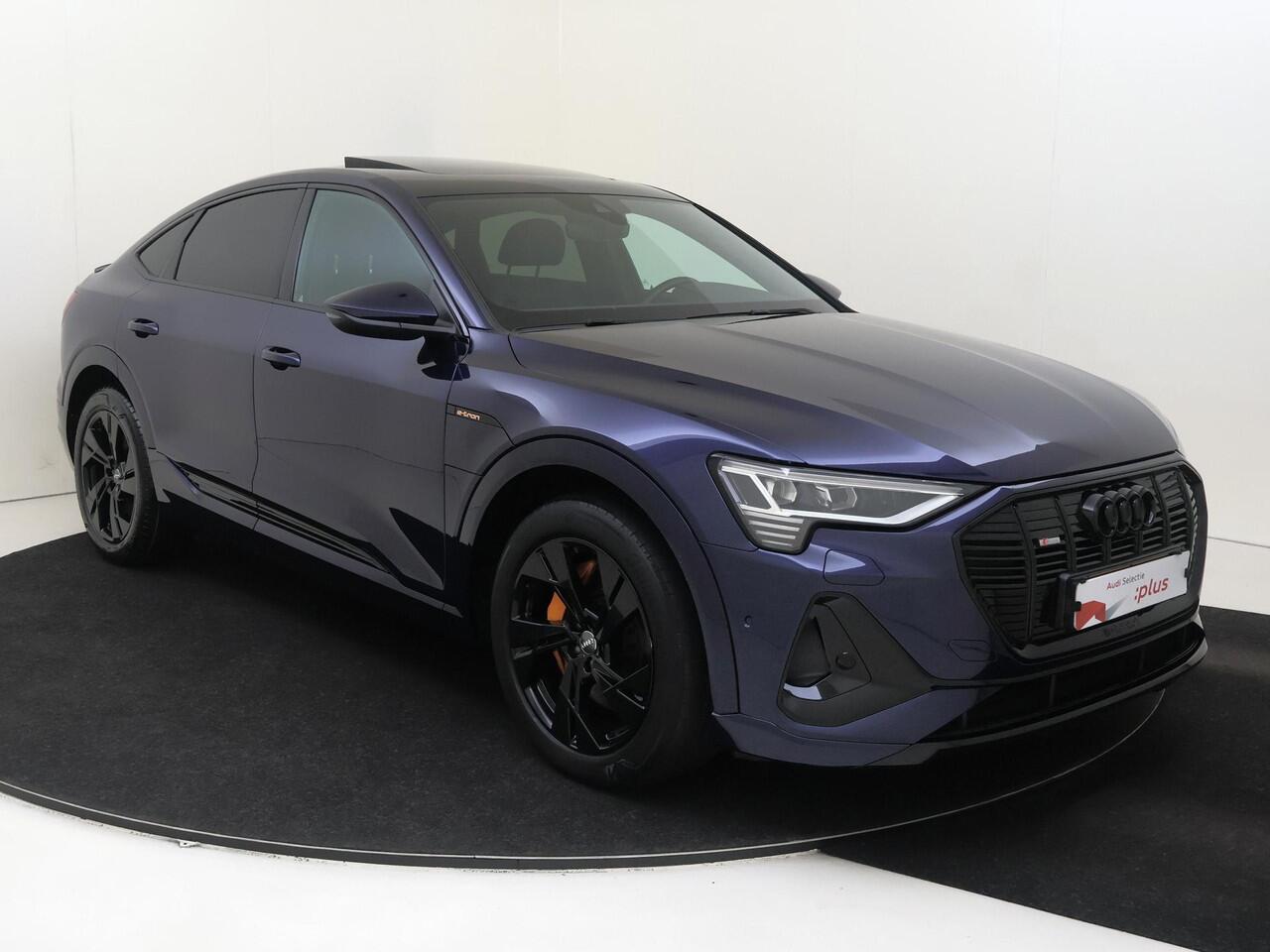 Audi e-tron Sportback 50 quattro S edition 71 kWh | SOH 100% | Panoramadak | Luchtvering | Stoelverwarming | Optiek zwart Plus | Achteruitrijcamera | LED matrix verlichting | Geheugenfunctie bestuurdersstoel |