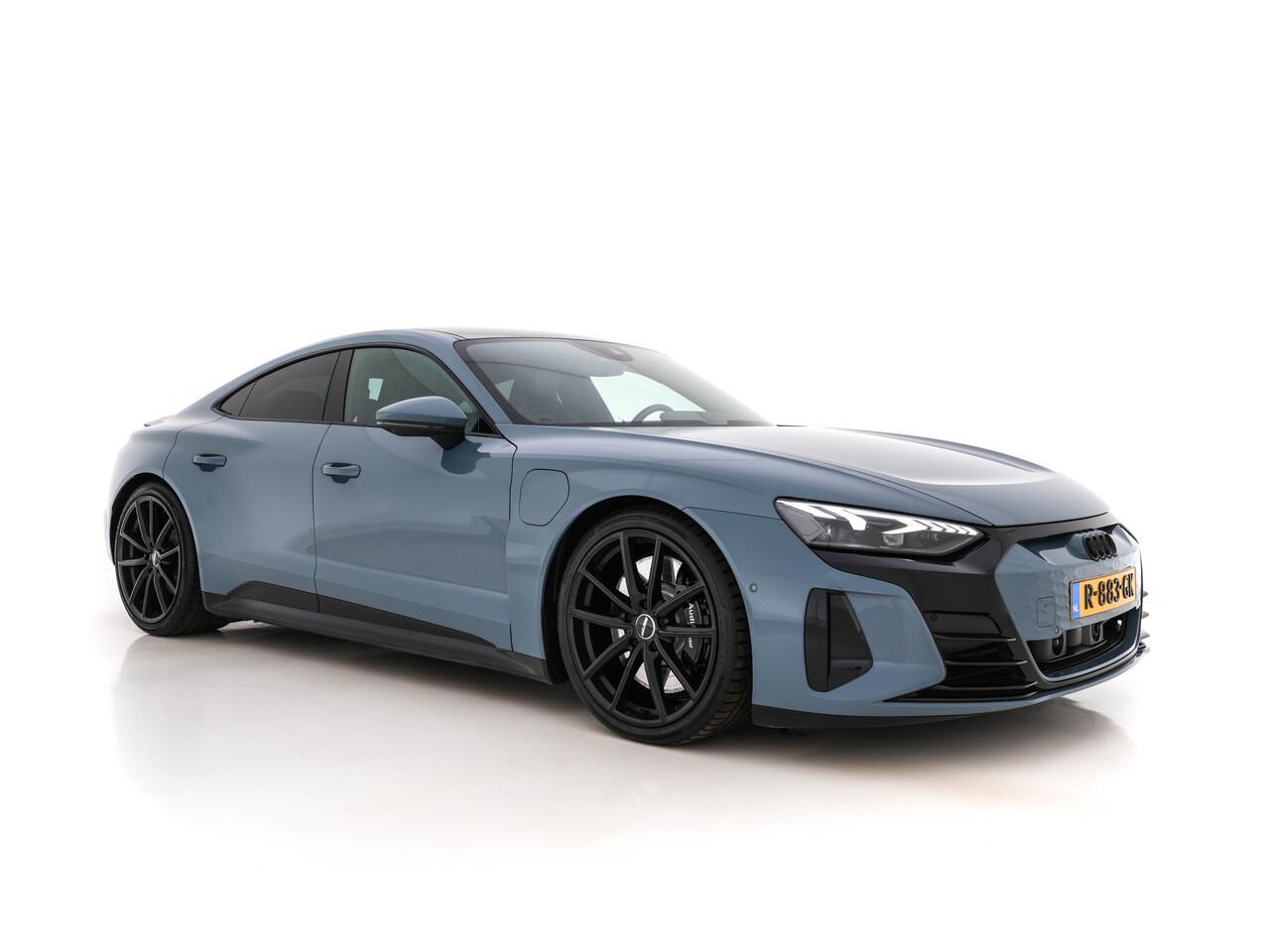 Audi e-tron GT 93 kWh AWD [ 3-Fase ] {SOH-91%} *PANO | LUXURY-LEATHER | BANG/OLUFSEN-AUDIO | HEAD-UP | ADAPT.CRUISE | BLINDSPOT | MATRIX-LED | AIR-SUSPENSION | SPORT-SEATS | SURROUND-VIEW | KEYLESS | DIGI-COCKPIT | NAVI-FULLMAP | 21"ALU*