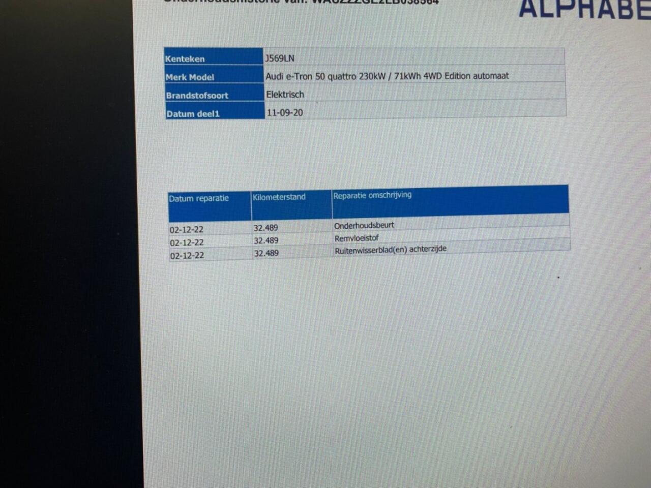 Audi e-tron 50 quattro edition 71 kWh - Carplay, Navi, Cruise, SOH 93%