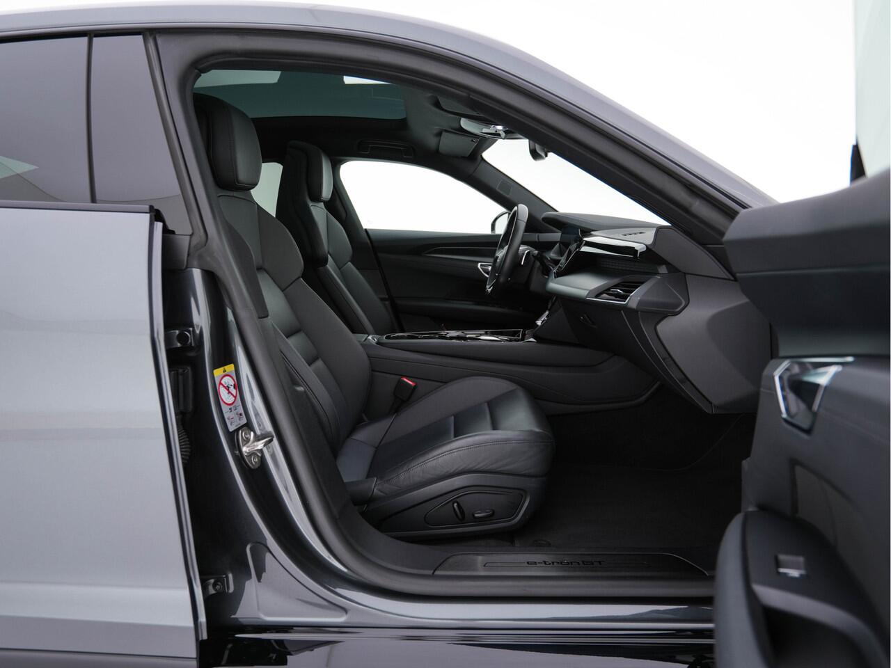 Audi e-tron GT 93 kWh Quattro [ 3-Fase ] {SOH-93%} (INCL-BTW) *PANO | FULL-LED | LUXURY-LEATHER | AUDI-SOUNDSYSTEM | DIGI-COCKPIT | NAVI-FULLMAP | HEATED-SPORTSEATS | TOP-VIEW | DAB | KEYLESS | LANE-ASSIST | SHIFT-PADDLES | PRIVACY-GLASS | 20