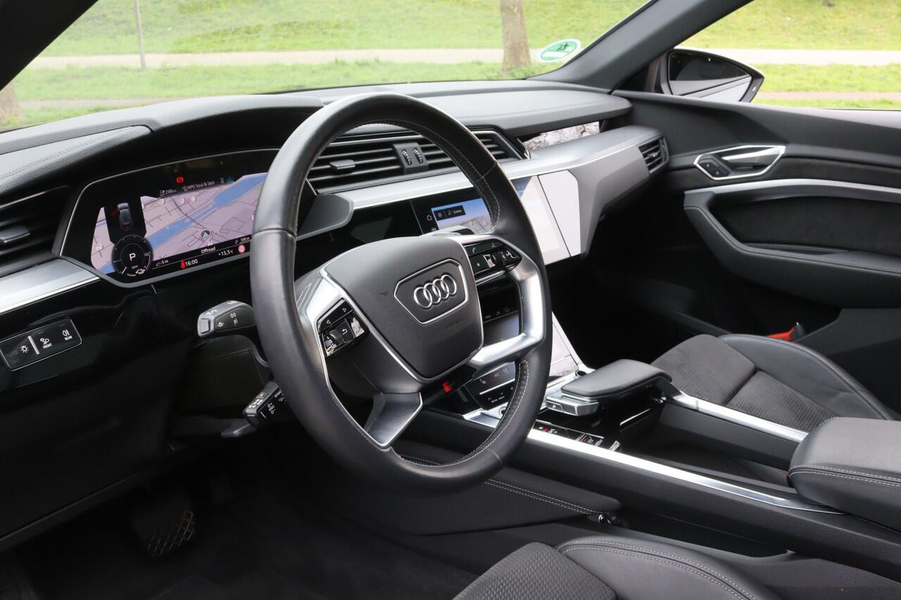 Audi e-tron Sportback 55 quattro S-Line Optiek 95 kWh Pano/Matrix LED/Camera/ACC/Elek. stoelen+mem/20"