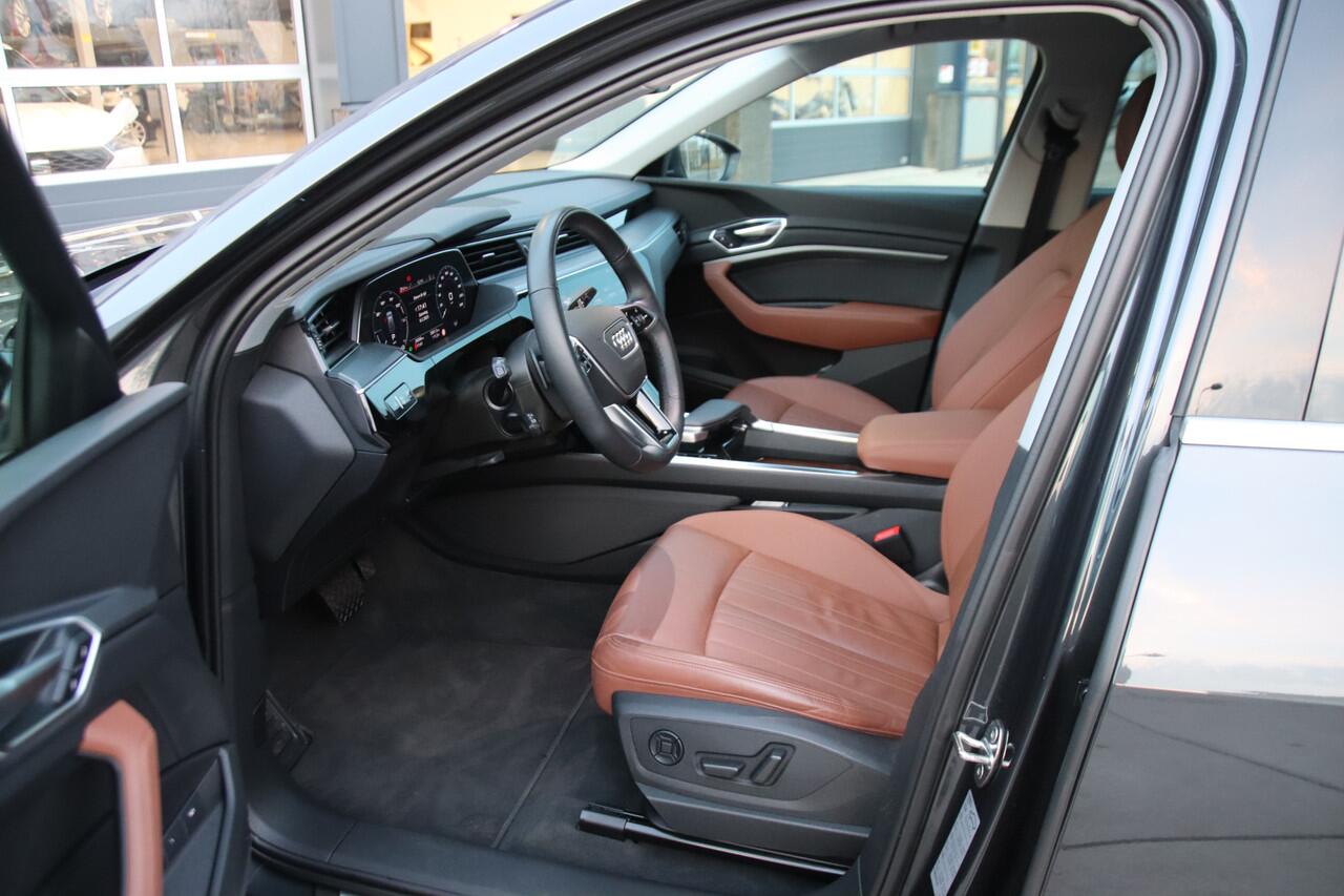 Audi e-tron Sportback 55 quattro Advanced ed. Plus 95 kWh Leder, 1e eig, NL auto, NIEUW!! Aanbieding!