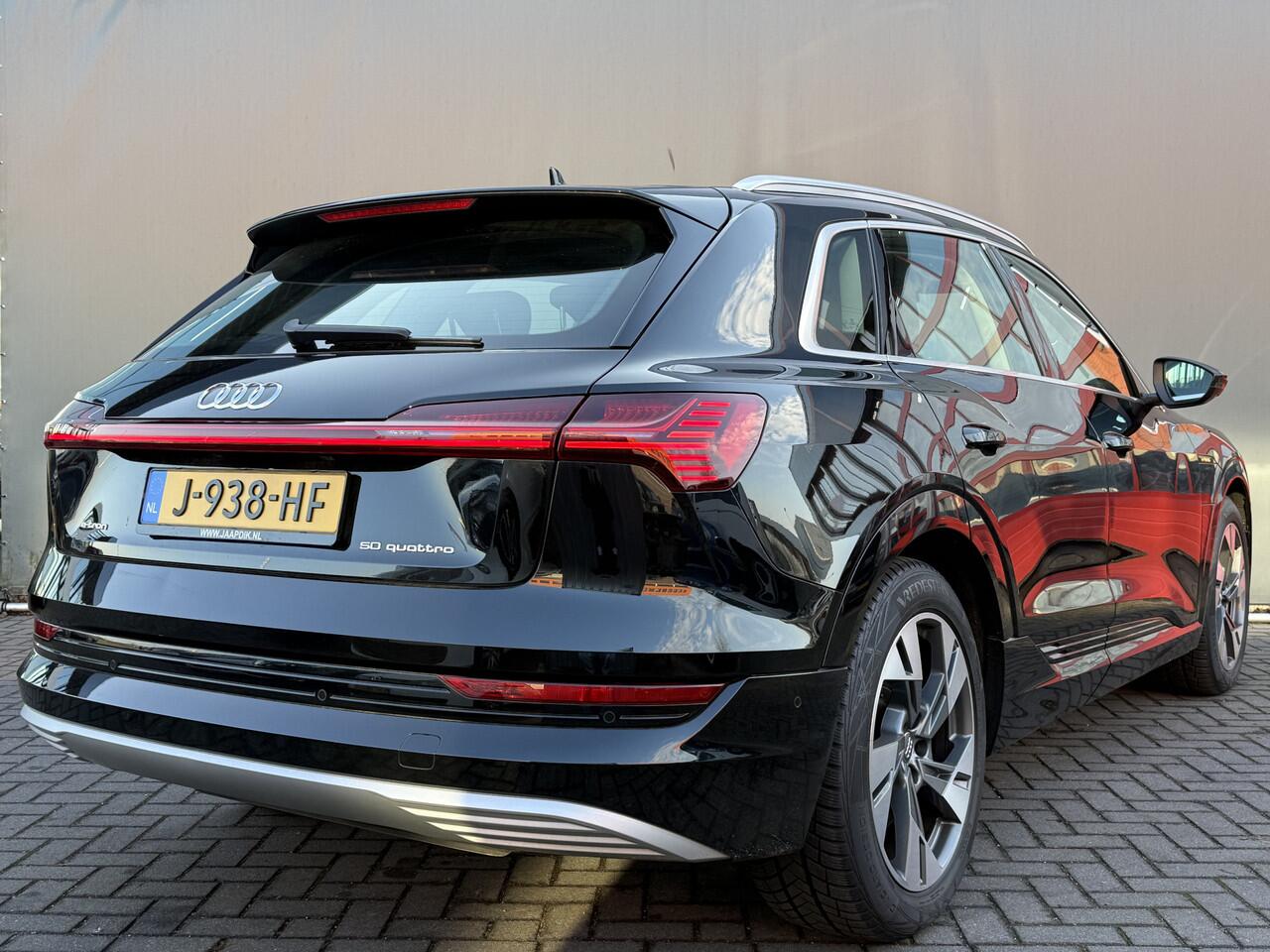 Audi e-tron BWJ 2020 e-tron 50 313 PK quattro Launch edition plus 71 kWh PANODAK | STOELVERW. | FULL LED | LEER | ADAPTIVE CRUISE | ELEKTR. STOELEN | ELEKTR. ACHTERKLEP NAVI | CLIMA | LMV | PDC