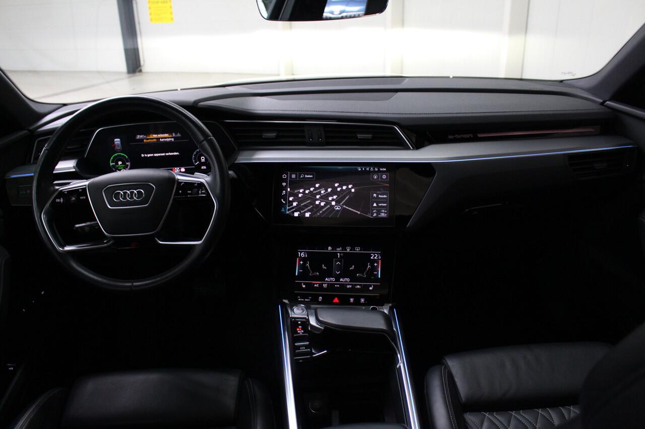 Audi e-tron Sportback 55 quattro 408 PK S-Line 95 kWh Panoramadak | Trekhaak | Leder | El. stoelverstelling | B&O Audio | 92% SoH
