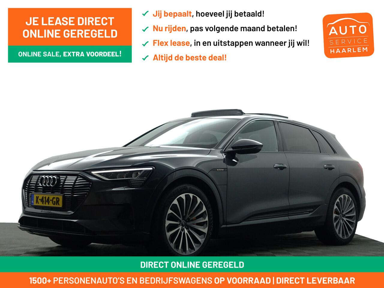 Audi e-tron 55 quattro Business edition Plus 95 kWh 2x Laadpoort, Panoramadak, Memory, Carplay, Leder Sport Interieur, Sfeerverlichting