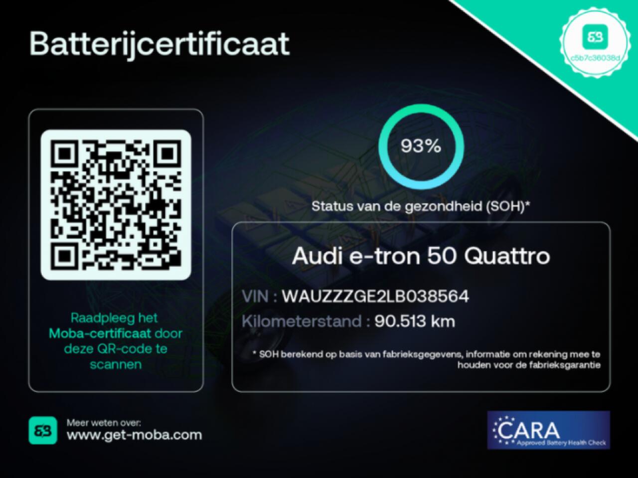 Audi e-tron 50 quattro edition 71 kWh - Carplay, Navi, Cruise, SOH 93%