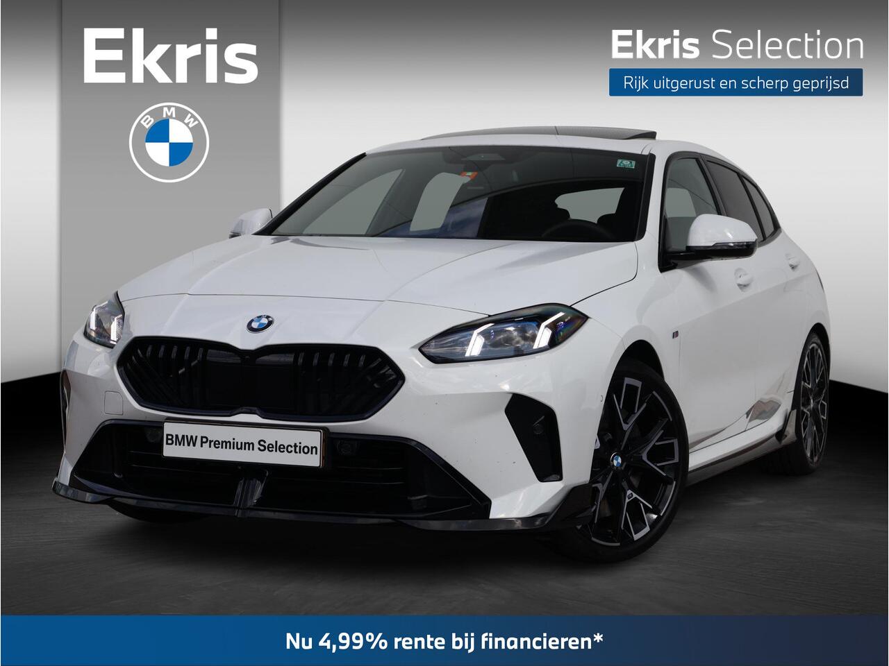 BMW 1-SERIE 120 M Sportpakket Pro / Premium Pack / Harman Kardon / Extra Getint Glas / 19'' M-Performance / M-Performance frontsplitter / | Ekris Selection