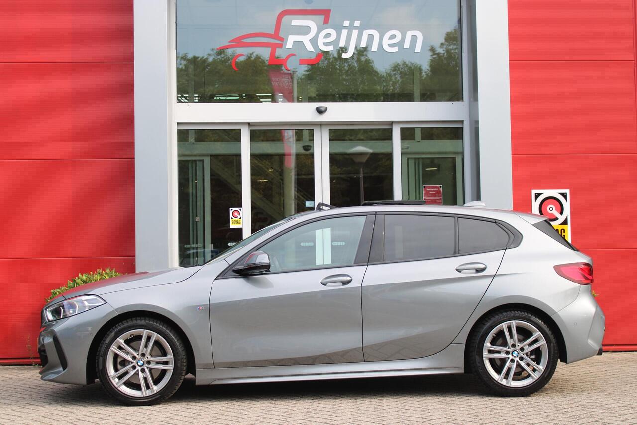 BMW 1-SERIE 118i 136PK INTRODUCTION EDITION M-SPORT | PANORAMISCH SCHUIF/KANTEL DAK | SHADOW LINE PAKKET | SFEER VERLICHTING | LEDEREN BEKLEDING "DAKOTA GEPERFOREERD" | ACHTERUITRIJ CAMERA | PARKEERSENSOREN VOOR EN ACHTER | ALARM | STOEL VERWARMING | DRAADLOZE APPLE 