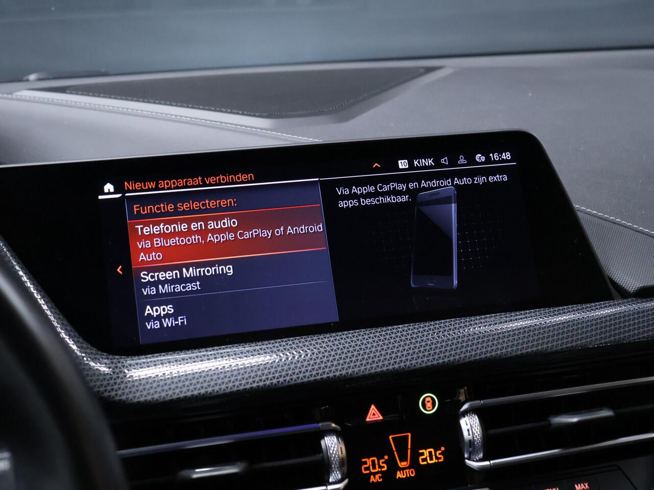 BMW 1-SERIE 118i Sport Line [APPLE CARPLAY, ANDROID AUTO, CRUISE CONTROL, PDC V+A , AUTOMATISCHE AIRCO, LANE ASSIST, BMW LED, NIEUWSTAAT]