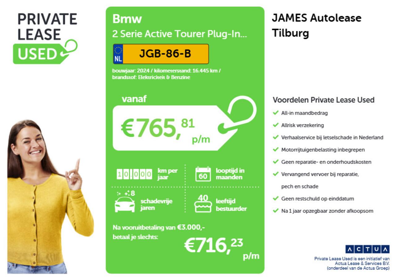 BMW 2-SERIE Active Tourer Plug-In 225e xDrive M-SPORT | PANO | PREMIUM