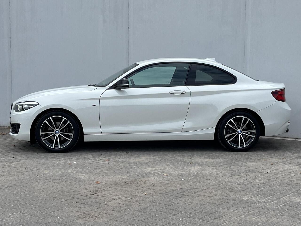 BMW 2-SERIE Coupé 218i Executive Sport Line Business / Automaat / Cruise- en Cruise Control / Verwarmde Voorstoelen / Keyless Start / Parkeersensoren voor + achter / Navigatie full map / M Leder Sportstuur / Lichtmetalen velgen dubbel spaak / Bluetooth /