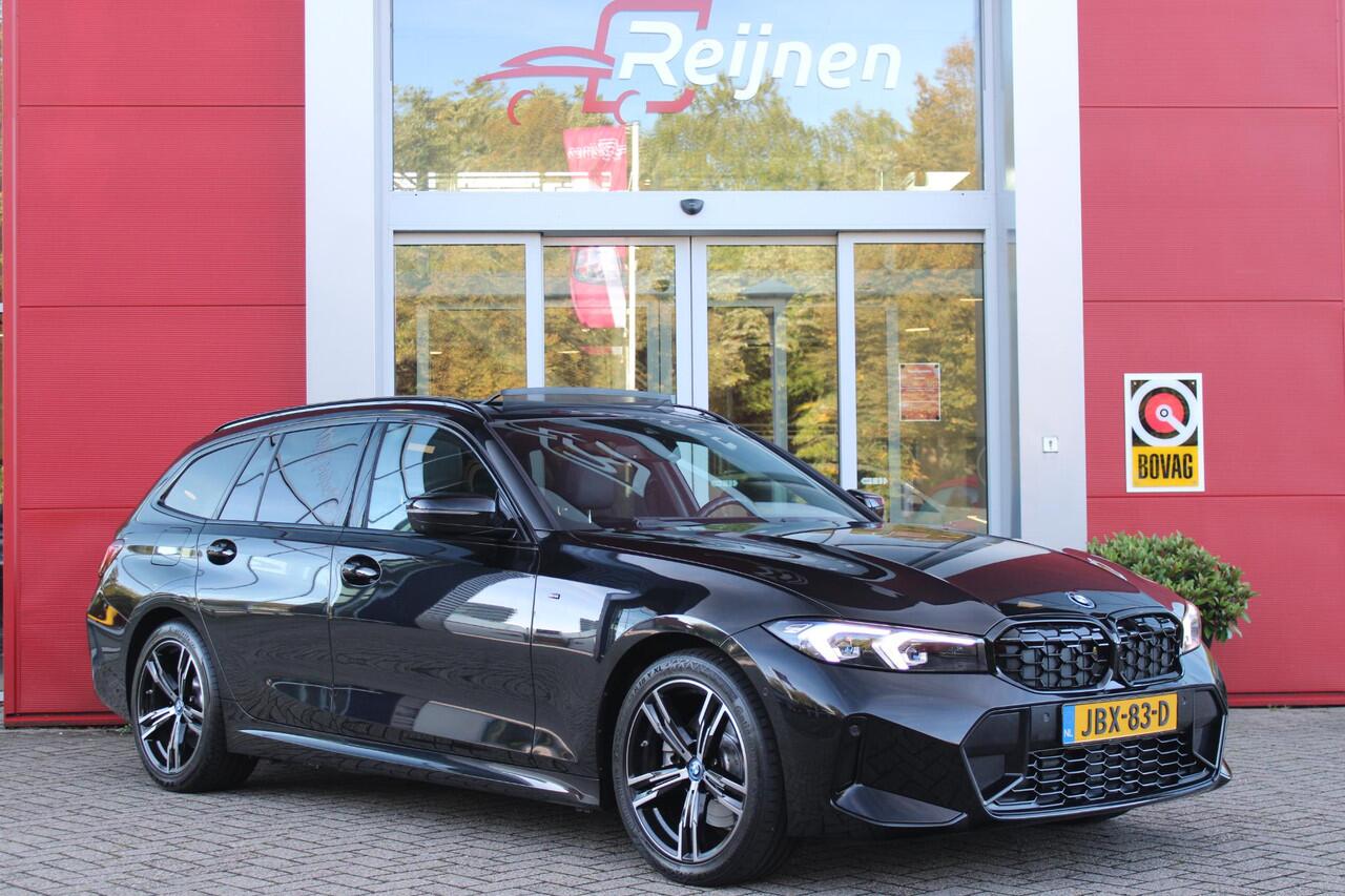 BMW 3-SERIE Touring 320e 205PK M-SPORT | PANORAMISCH SCHUIF/KANTEL DAK | M-SPORT PAKKET INTERIEUR/EXTERIEUR | SFEER VERLICHTING | ELEKTRISCH BEDIENBARE VOORSTOELEN MET GEHEUGEN OP DE BESTUURDERSSTOEL | STOEL VERWARMING | HEAD UP DISPLAY | CRUISE CONTROL | NAVIGATIE |