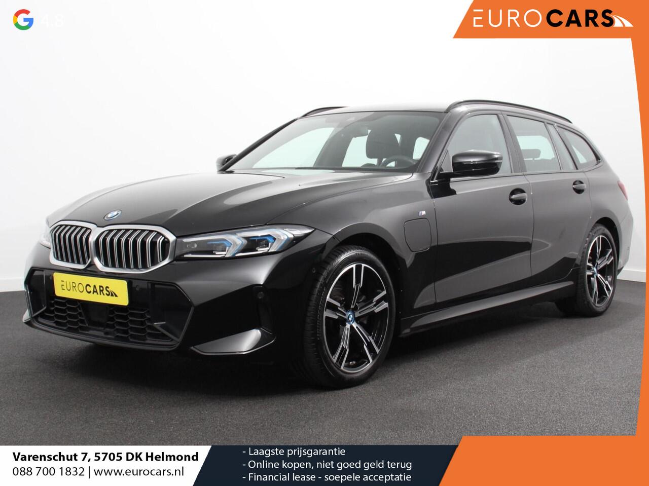 BMW 3-SERIE Touring 330e Touring M Sport PHEV Navigatie Climate Control Lichtmetalen velgen LED Virtual Cockpit Parkeersensoren Voor en Achter Achteruitrijcamera Apple carplay/ Andriod auto Stoelverwarming Stuur verwarming Elektrische achterklep Prijs Incl. BOVAG Gar