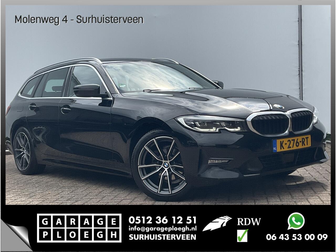 BMW 3-SERIE Touring 318 2.0D 150pk High Executive Harman/Kardon Leder Carplay Led Facelift NL-Auto!