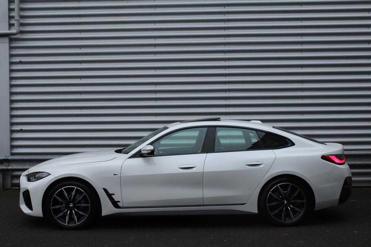 BMW 4-SERIE Gran Coupé 420i 184pk Business Edition Plus M Sportpakket Automaat BTW NL-Auto NAP Clima Cruise Navi Camera Schuif-kanteldak 17"LMV Leder El. Klep