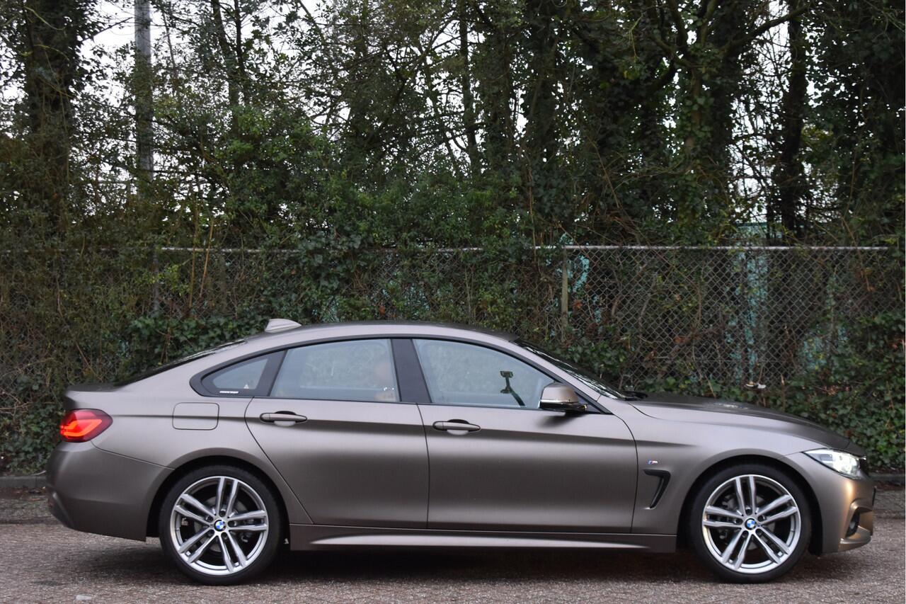 BMW 4-SERIE Gran Coupé 420i M-Sport Individual High Executive Edition | NL-Auto | Frozen Bronce Metallic | Leder | Stoelverwarming | Carplay | DAB | Virtual cockpit | Sportstoelen | NAP
