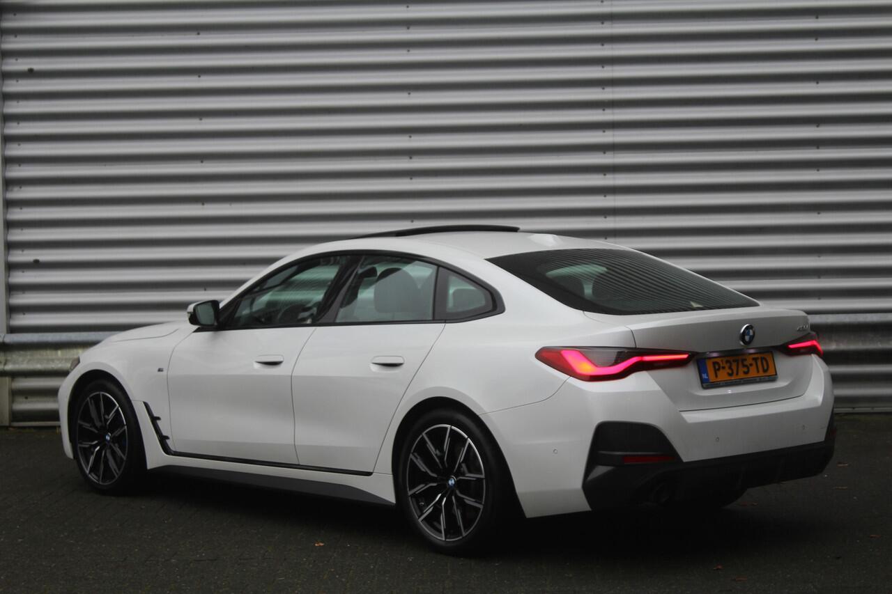 BMW 4-SERIE Gran Coupé 420i 184pk Business Edition Plus M Sportpakket Automaat BTW NL-Auto NAP Clima Cruise Navi Camera Schuif-kanteldak 17"LMV Leder El. Klep