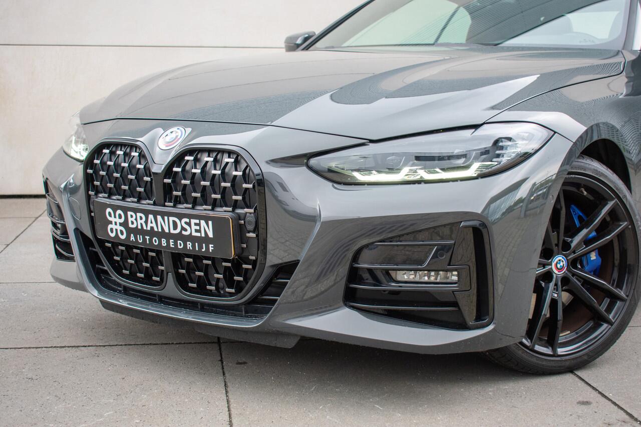 BMW 4-SERIE Cabrio 430i High Executive M-Sport -H&K-19"- Keyless-Nekverw.-Trekhaak-Stuur/Stoelverw-Dravitegrau-