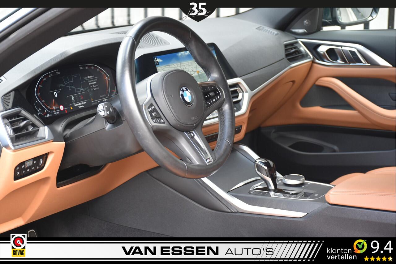 BMW 4-SERIE Coupé 420i High Executive M-Sport Laser Stuurverw. Sportzetels H&K Memory Uniek!