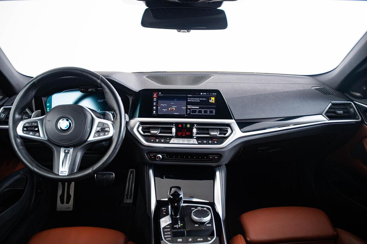 BMW 4-SERIE Cabrio M440i High Executive Parking/Driving Assistant - Active Guard Plus - Head up - Ambiance verlichting - Comfort Access - Air collar - Windscherm - Automatisch dimmende binnen/buitenspiegel -