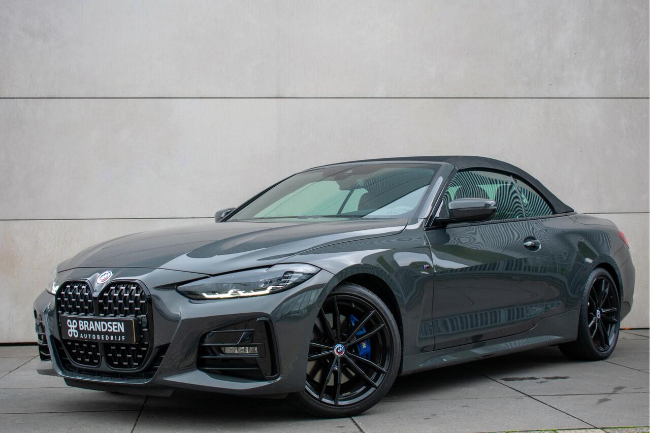 BMW 4-SERIE Cabrio 430i High Executive M-Sport H&K-19"- Keyless-Nekverw.-Trekhaak-Stuur/Stoelverw-Dravitegrau