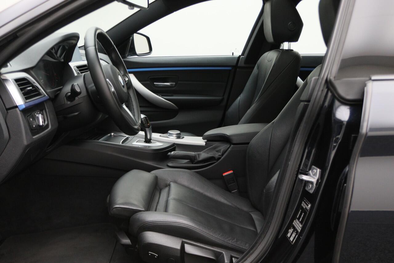 BMW 4-SERIE Gran Coupé 418i Executive Edition M Sport Leer, Schuif-/Kanteldak, Head-Up, Camera, Navigatie, PDC