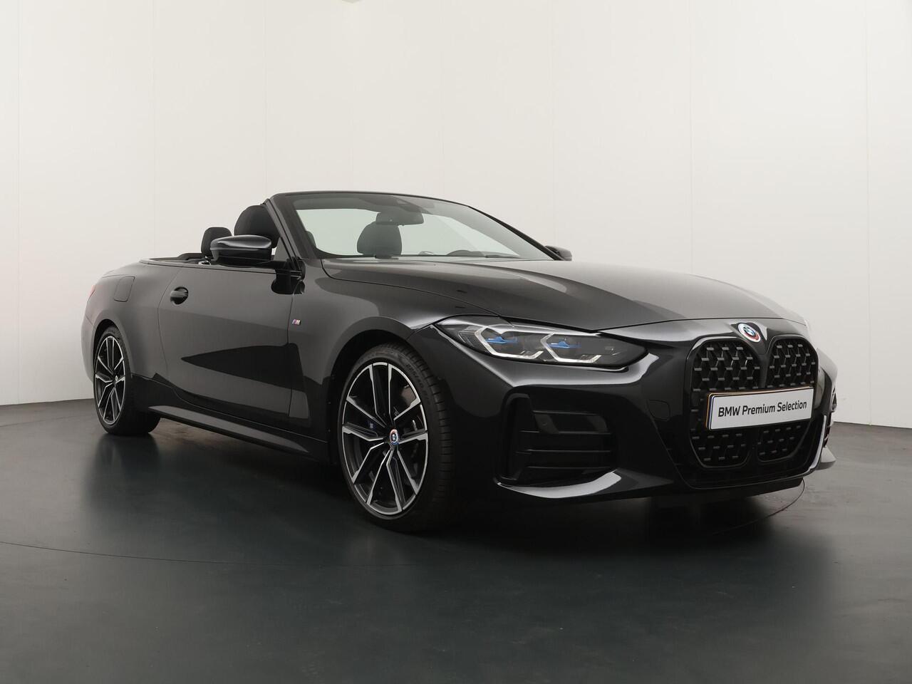 BMW 4-SERIE Cabrio M440i xDrive High Executive Stuur- en stoelverwarming | Air Collar | Laserlight | Dashboard Leder | HiFi Systeem | 19" M Dubbelspaak