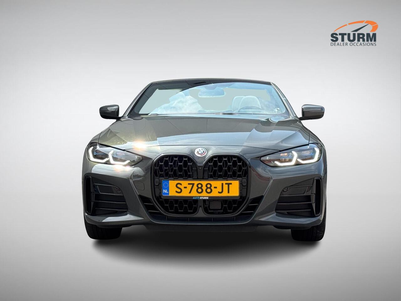 BMW 4-SERIE Cabrio M440i xDrive High Executive M Sport Pro NL-Auto NP. ¤121.000! | Trekhaak Uitklapbaar | Nekverwarming | 360° Camera | Individual Interieur | Head-Up Display | Rijklaarprijs!