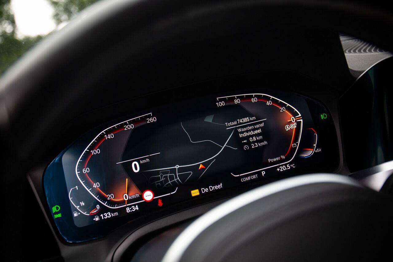 BMW 4-SERIE Coupé 430i High Executive M-Sport 245pk , Arctic Race blauw, Panoramadak, Sportstoelen, Adaptive cruise,