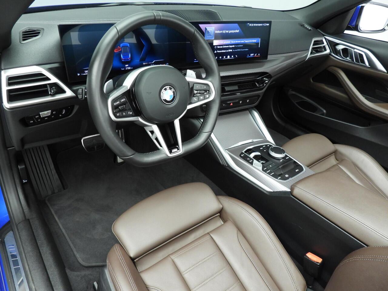 BMW 4-SERIE Cabrio 430i xDrive | M-Sportpakket | LED | Leder | Navigatie | Elektr. zetels | Sportstoelen | DAB | Alu 19 inch