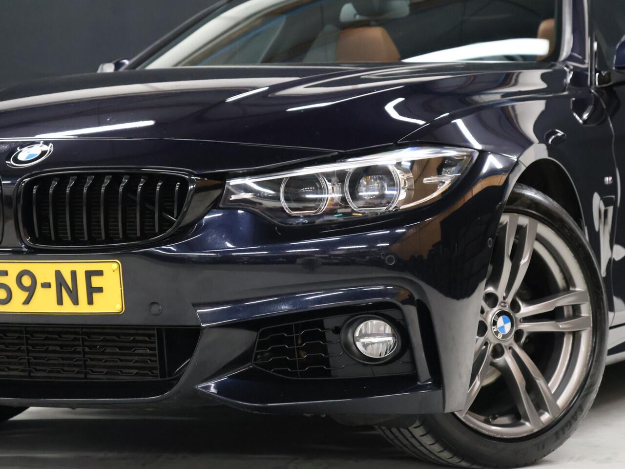 BMW 4-SERIE Gran Coupé 418i M Sport [HEAD-UP, SCHUIFKANTELDAK, ELEKTRISCHE STOELEN, CAMERA, PDC 360, STOELVERWARMING, BLUETOOTH TELEFOON, M-PAKKET, NIEUWSTAAT]