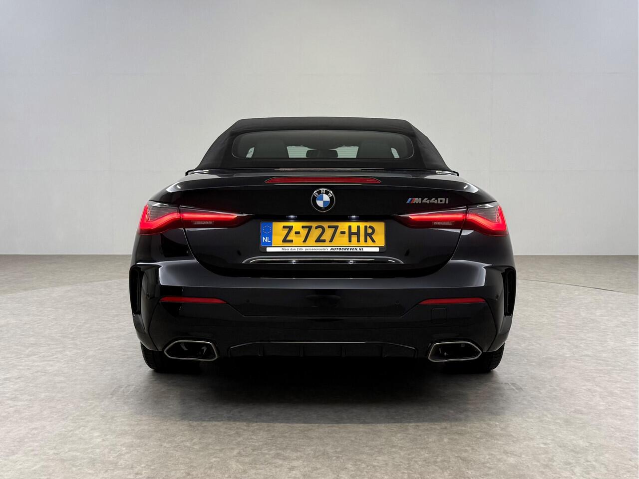 BMW 4-SERIE M440i xDrive 374PK M-pakket High Executive | Cabrio | BMW Laser | Memory | Curved Display | H/K | HuD | Sfeer | 360°