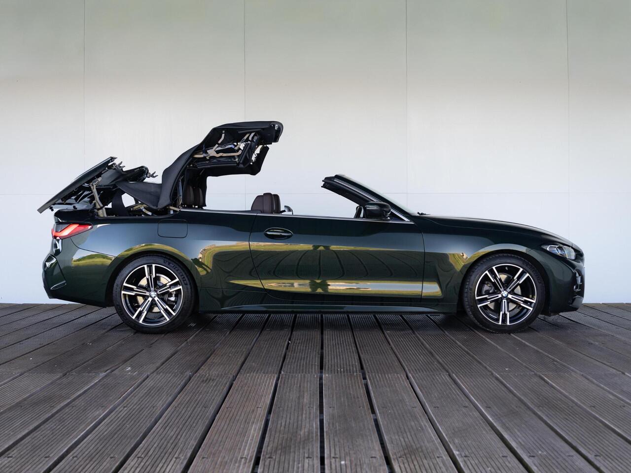 BMW 4-SERIE Cabrio 420i | M Sport | Innovationspakket | Nekverwarming | Verwarmd Stuurwiel | Stoelverwarming | Comfort Access | 18'' | Achteruitrijcamera | Trekhaak